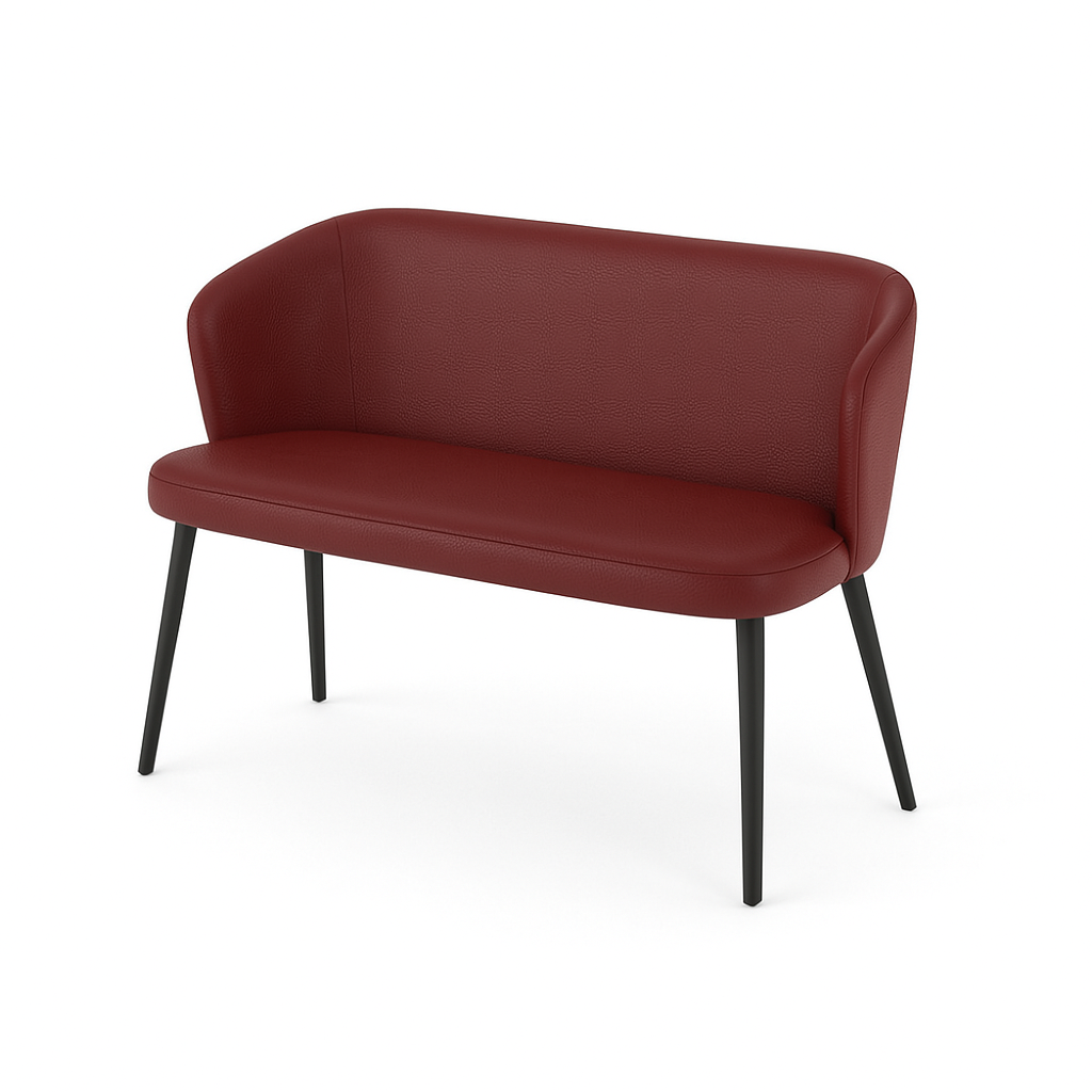Bancheta piele BRUNO culoare BORDO