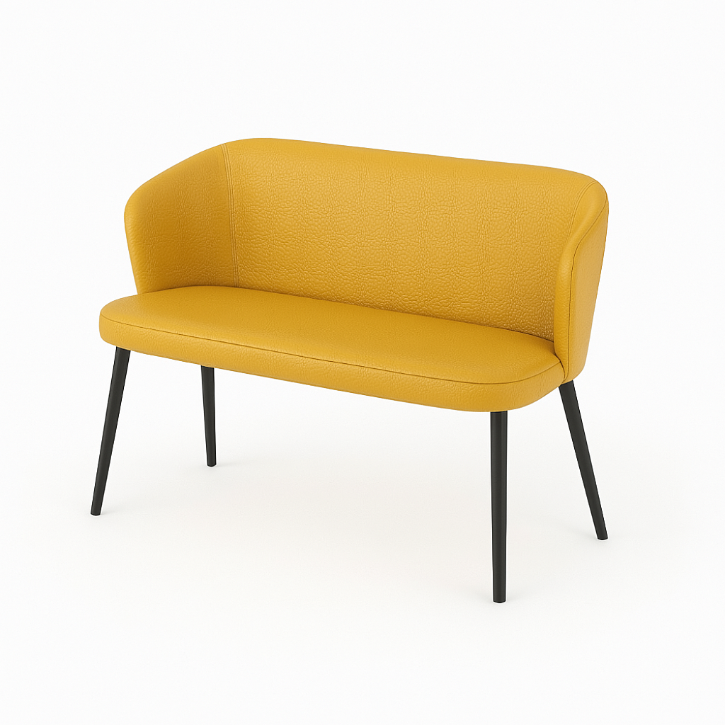 Bancheta piele BRUNO culoare GALBEN