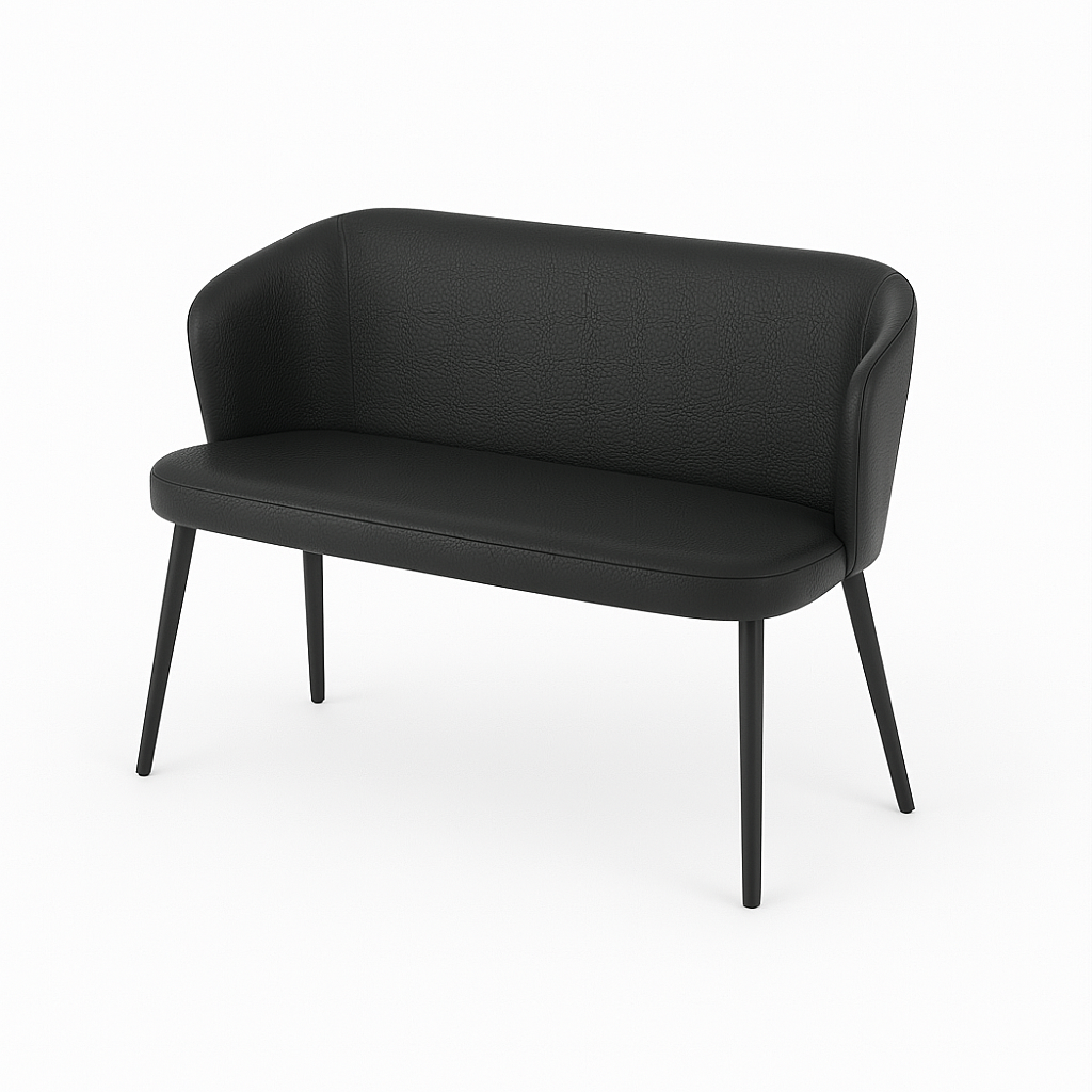 Bancheta piele BRUNO culoare NEGRU