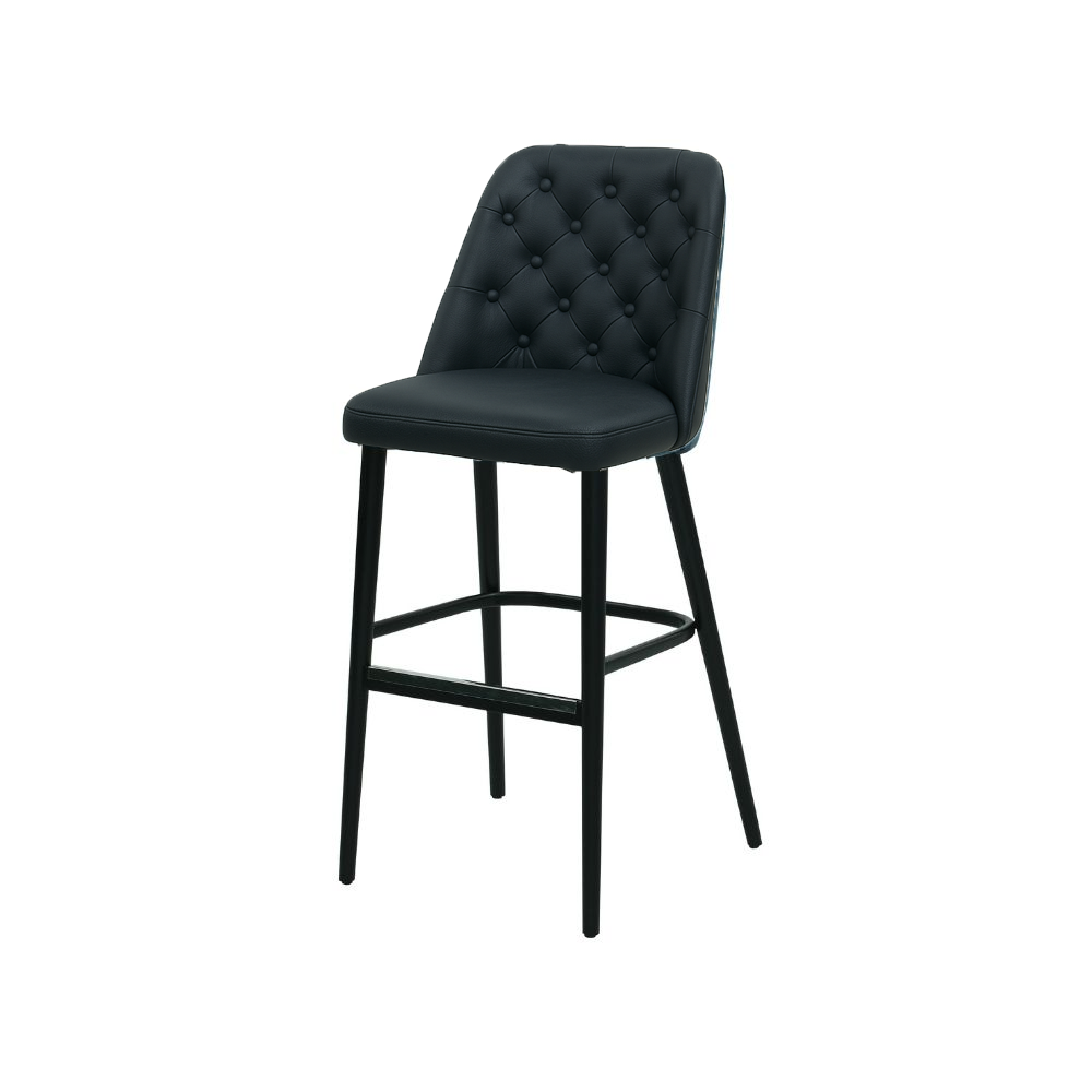 Scaun bar piele VERDE | model SCOT