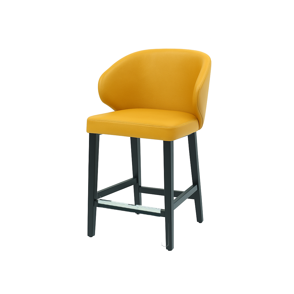 Scaun bar piele naturala VERDE | model CAPRICE