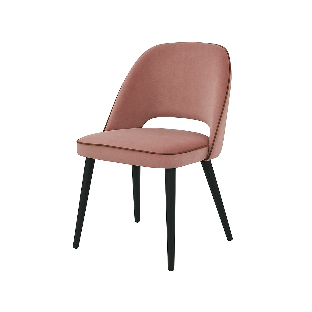 Scaun catifea GALBENA | model GABE