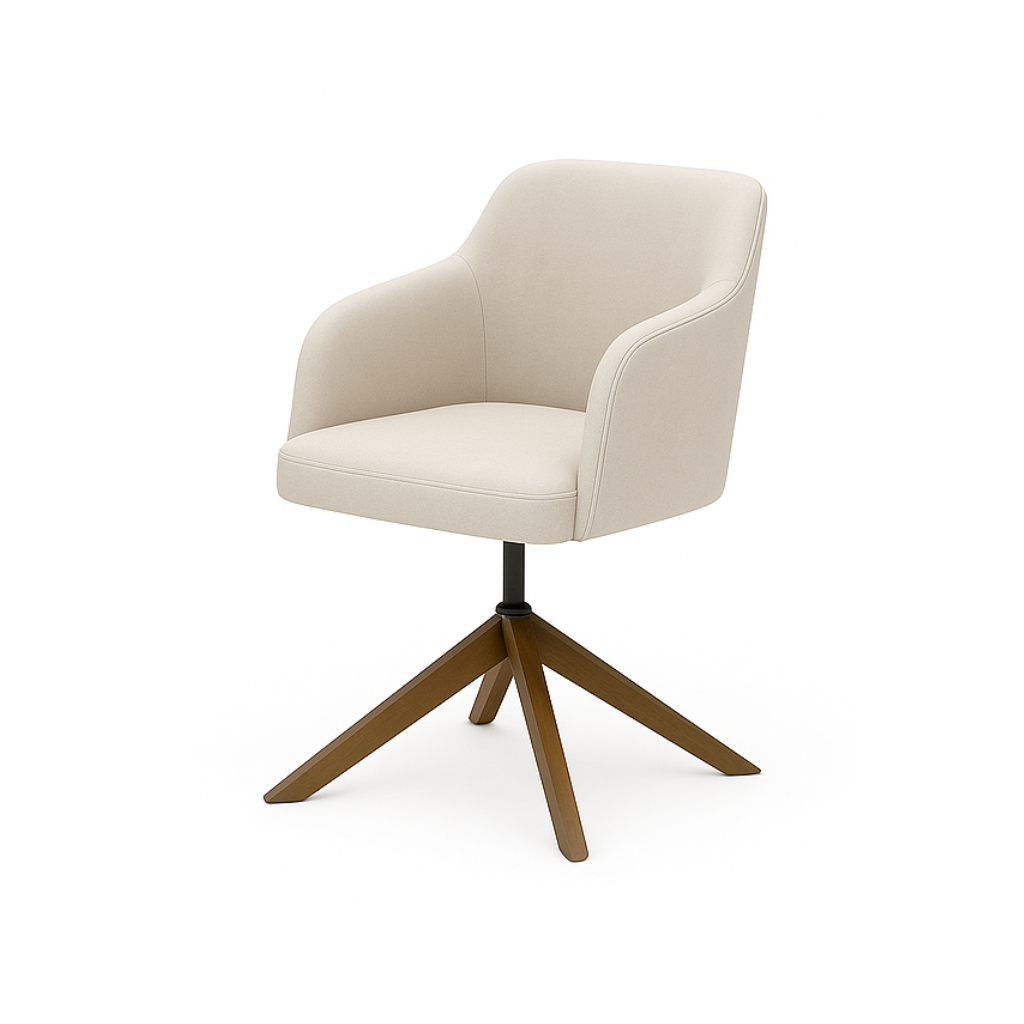 Scaun catifea GALBENA | model ROBI