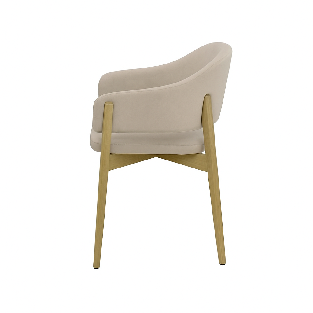 Scaun catifea GALBENA | model ALMA