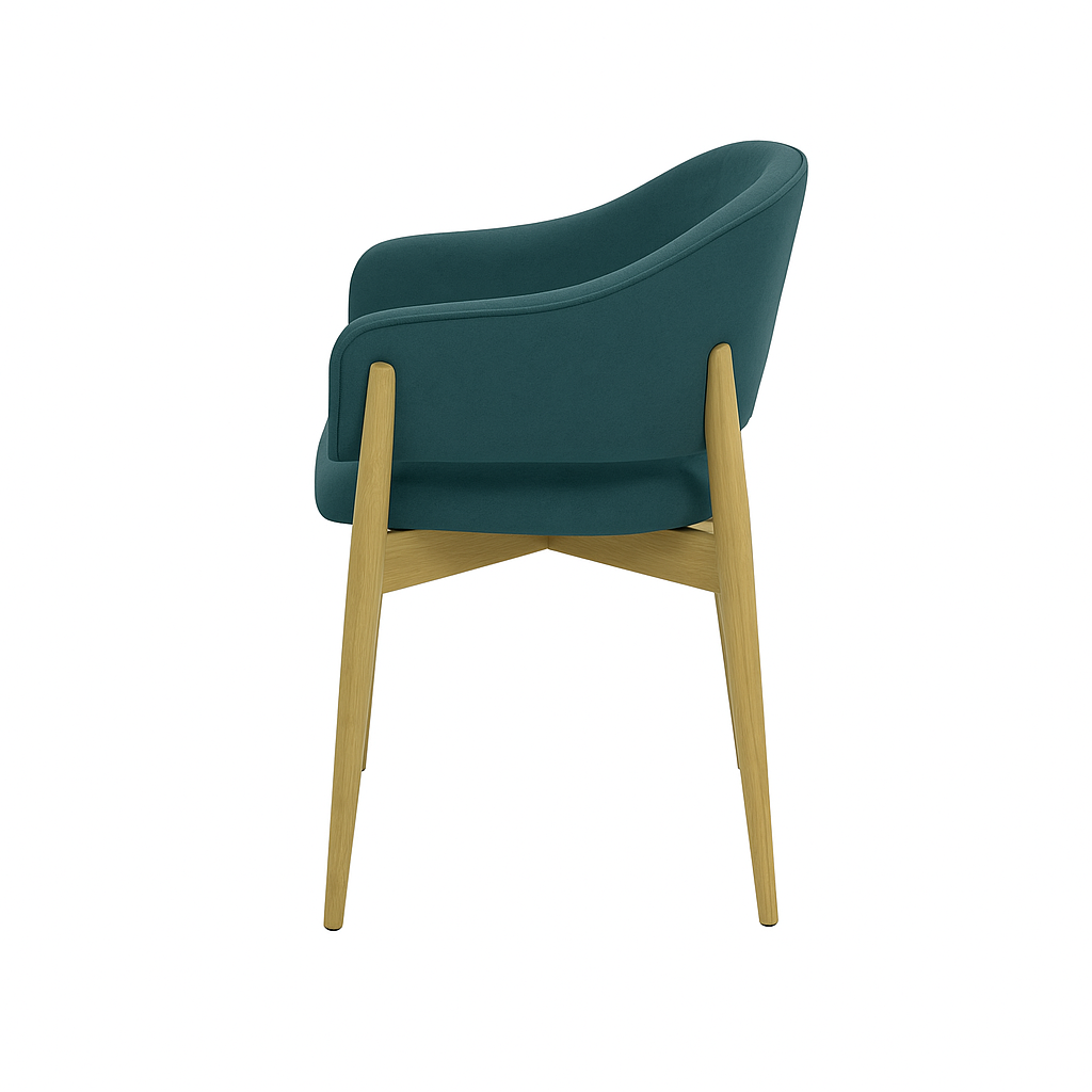 Scaun catifea GALBENA | model ALMA