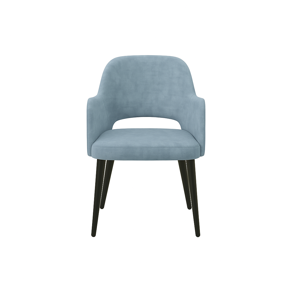 Scaun catifea GALBENA | model APRIL