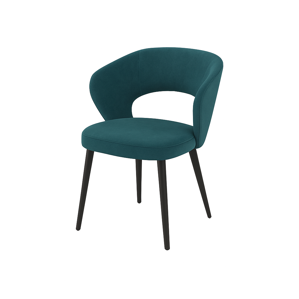 Scaun catifea GALBENA | model CASIUS