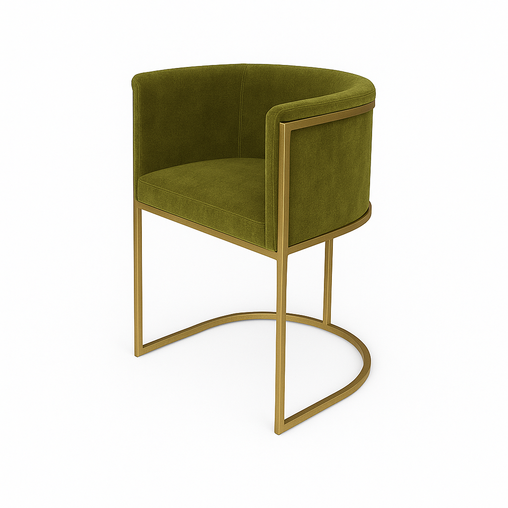 Scaun catifea VERDE | model ENRI