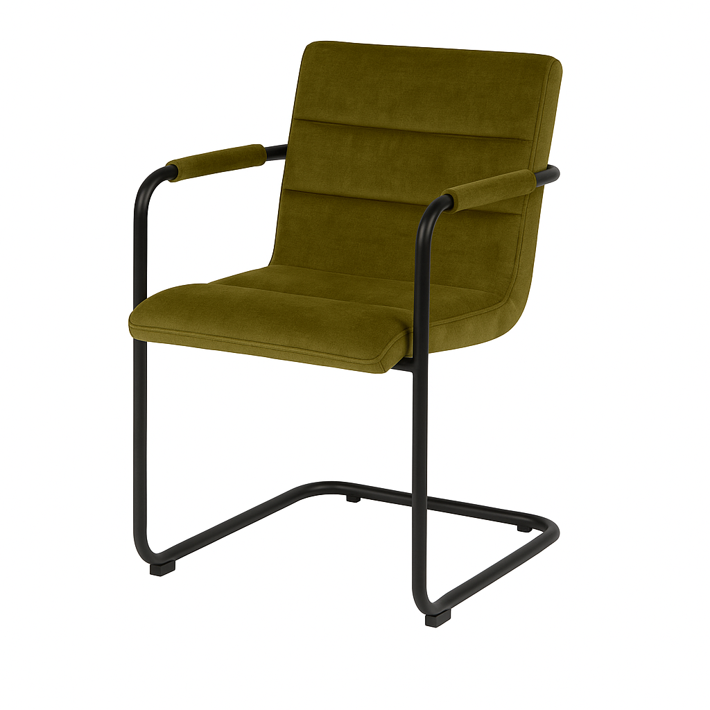 Scaun catifea GRI | model FLOR