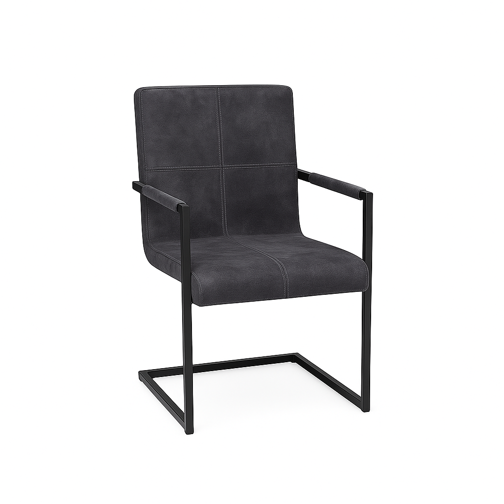 Scaun catifea VERDE | model INDU QUADRANT