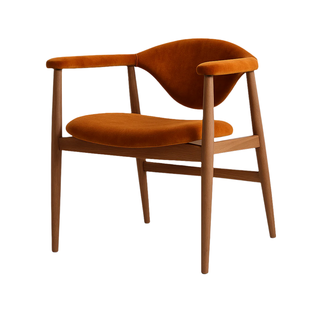 Scaun catifea VERDE | model MIRCEA