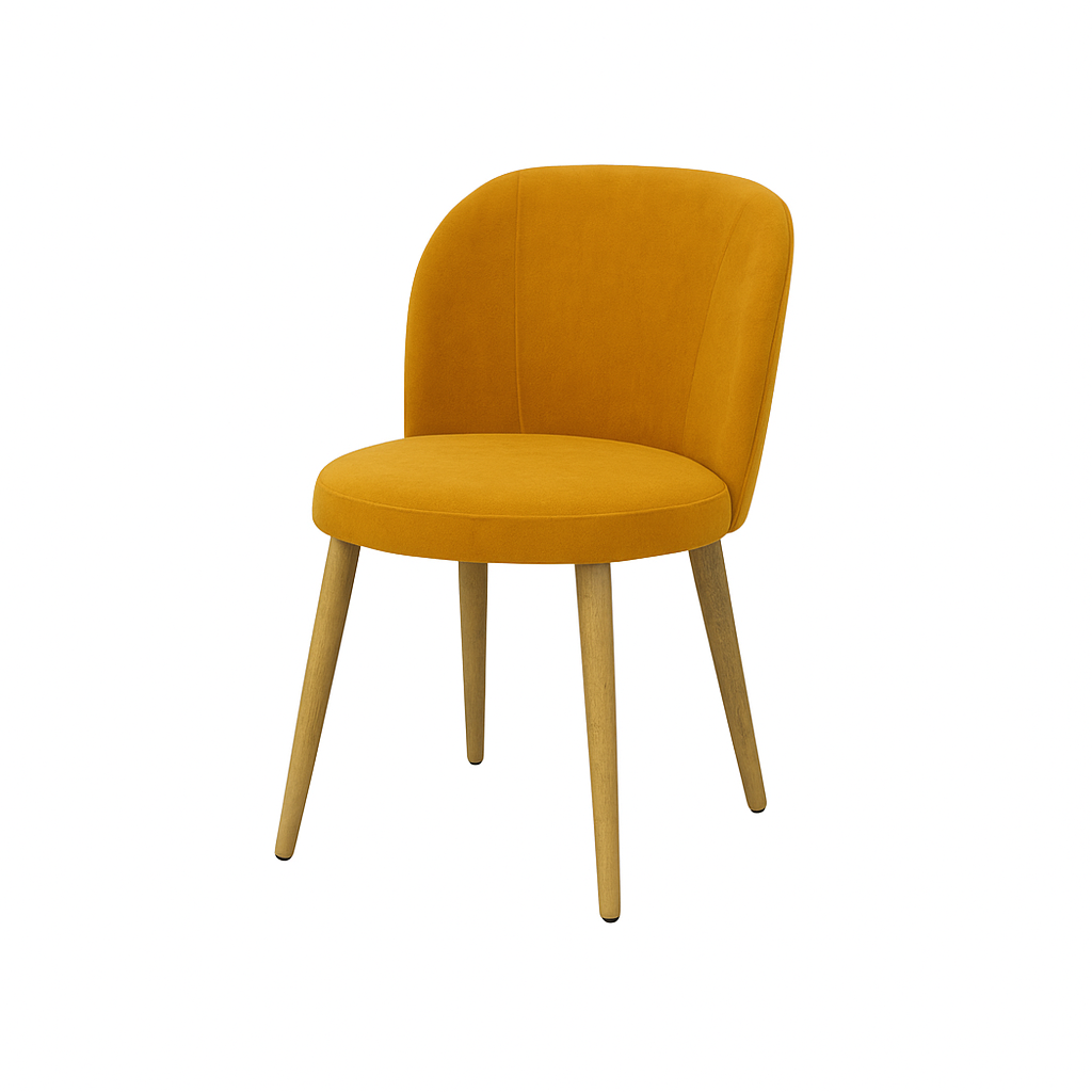 Scaun catifea GALBENA | model SAM