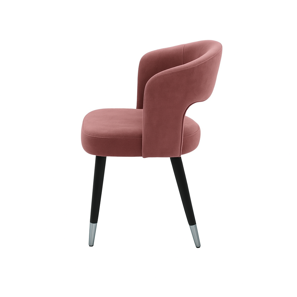 Scaun catifea ROZ | model SANDY