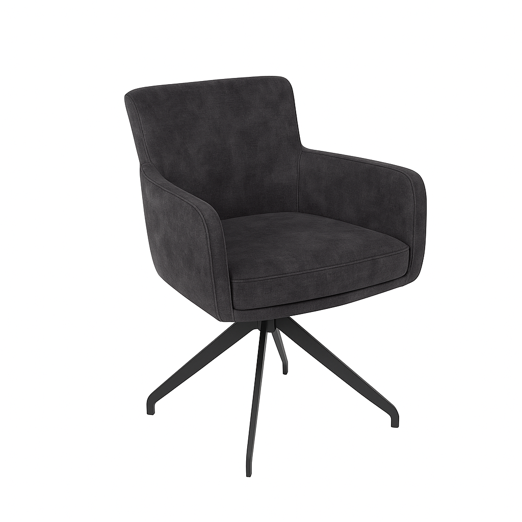 Scaun catifea GRI | model STEFANO A