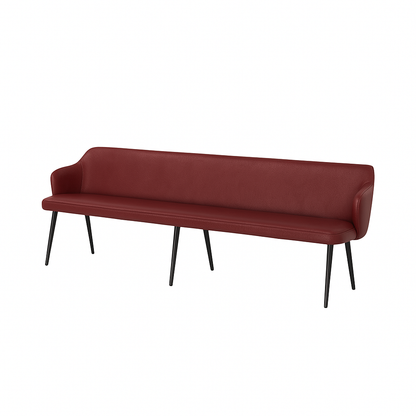 Bancheta piele ZOE culoare BORDO