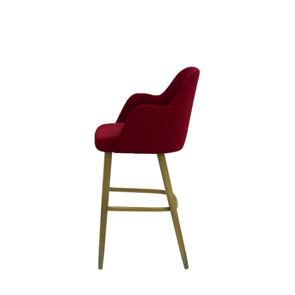 Scaun bar catifea BEJ | model PINO