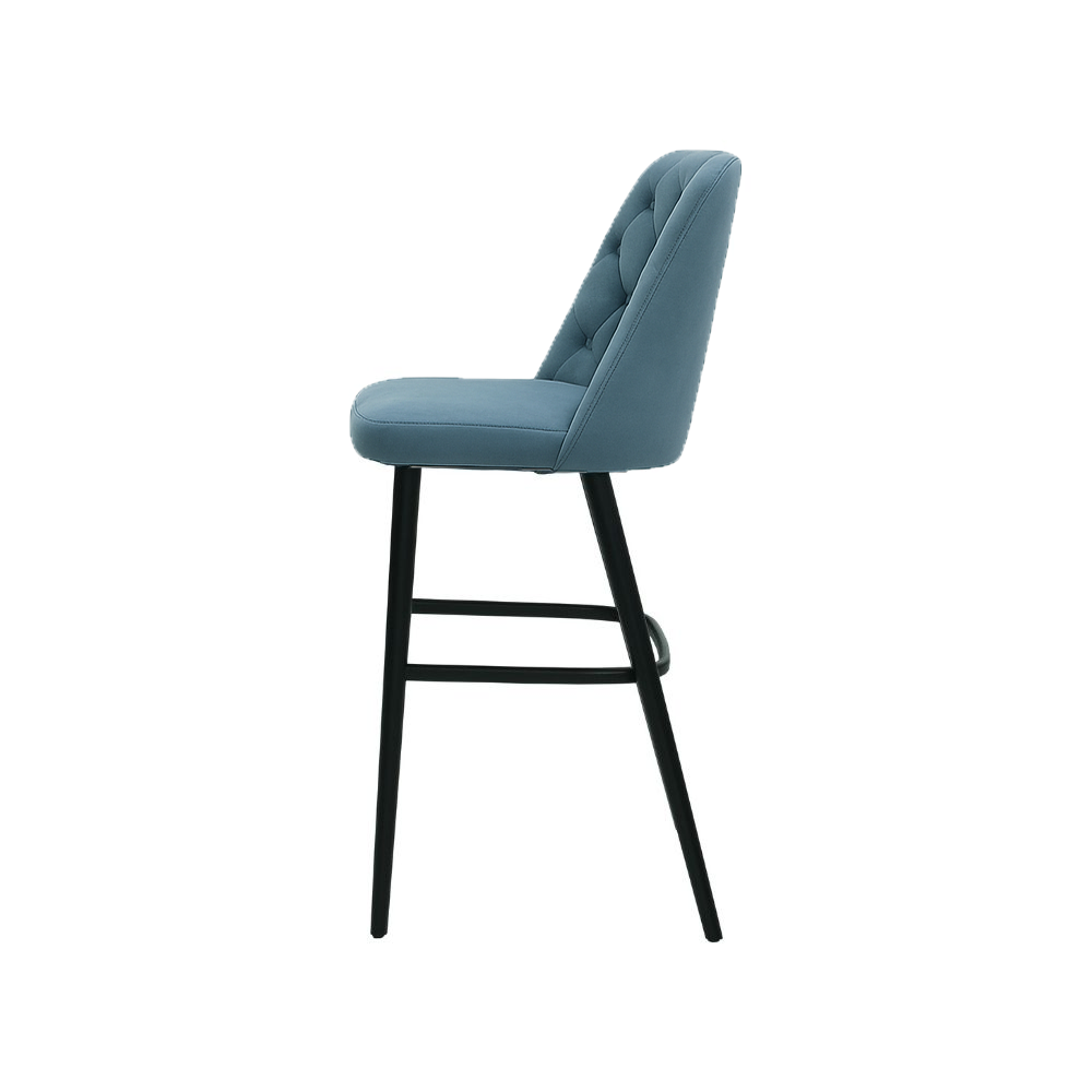 Scaun bar catifea ALBASTRA | model SCOT
