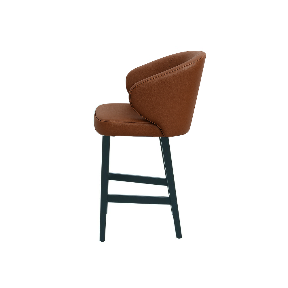 Scaun bar piele naturala BEJ | model CAPRICE