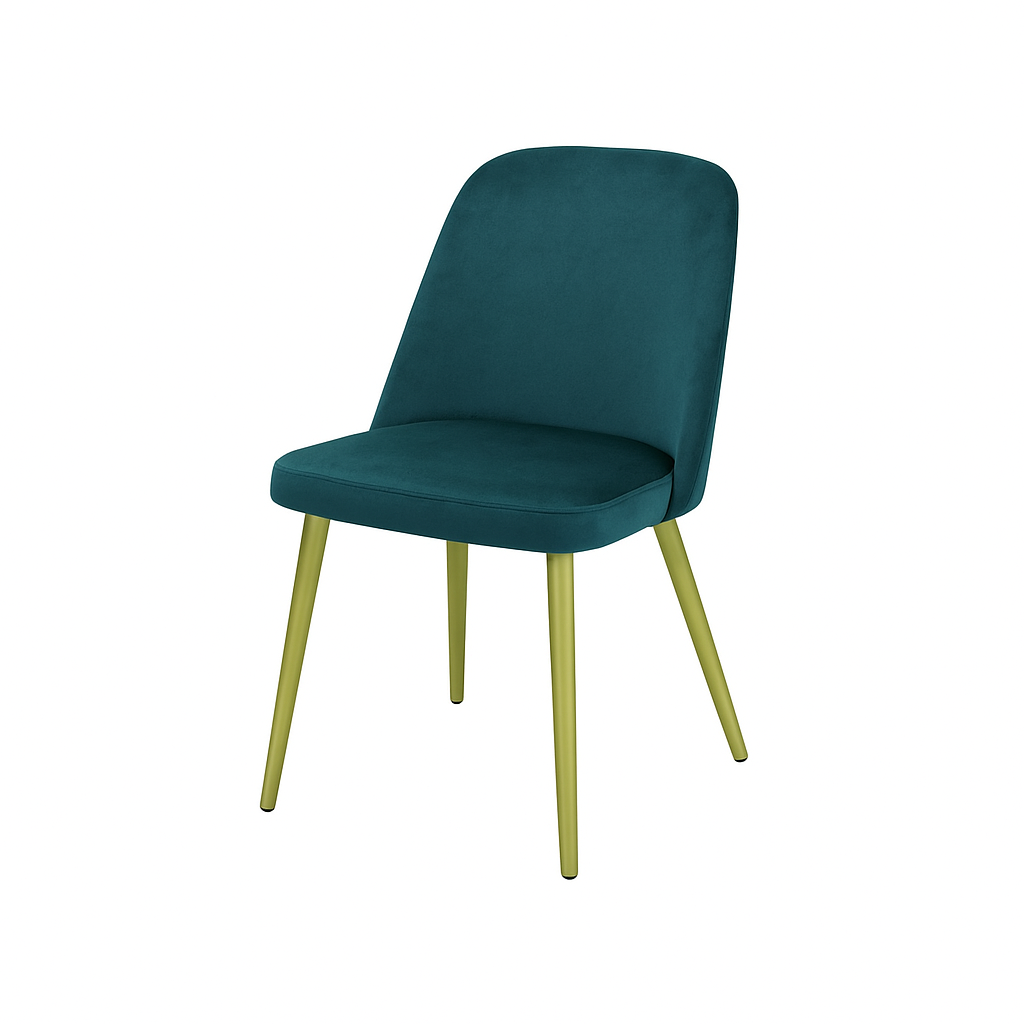 Scaun catifea ALBASTRA | model FOX