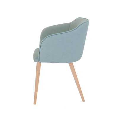 Scaun catifea ROZ | model CROCO