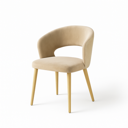 Scaun catifea NEAGRA | model THOMAS