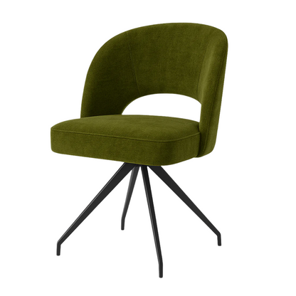 Scaun catifea VERDE | model ZANCA