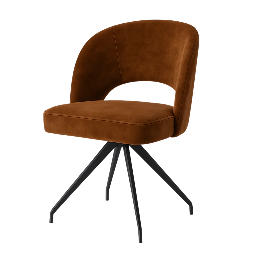 Scaun catifea GRI | model ZANCA