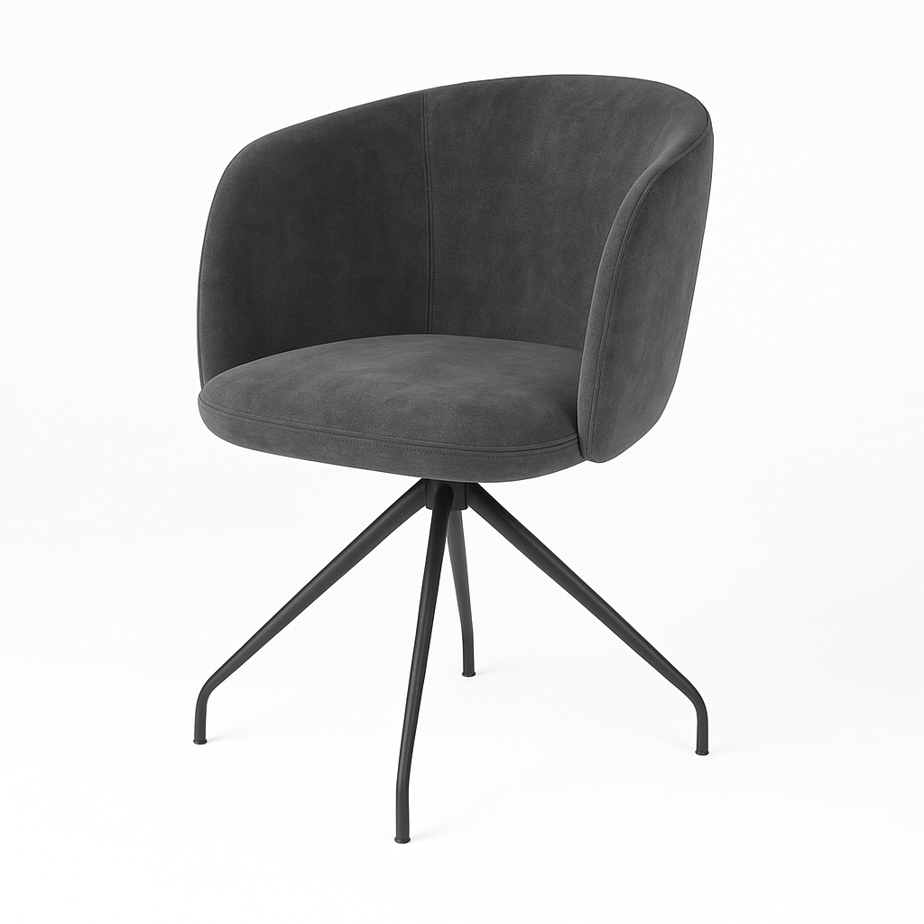 Scaun catifea GRI | model ZURLI