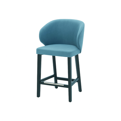 Scaun de bar catifea ROZ | model CAPRICE