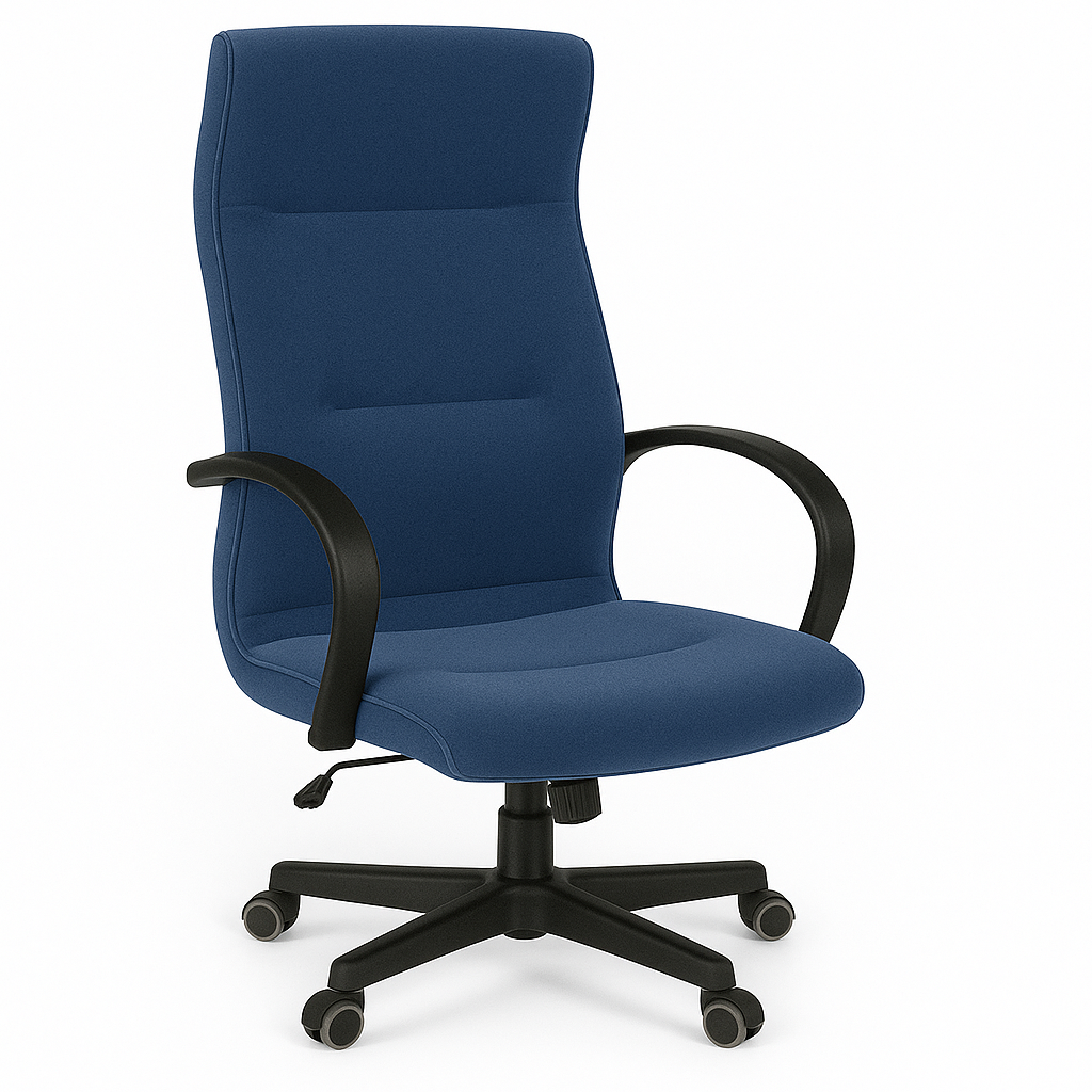 Scaun ergonomic catifea ALBASTRA | model OMEGA P