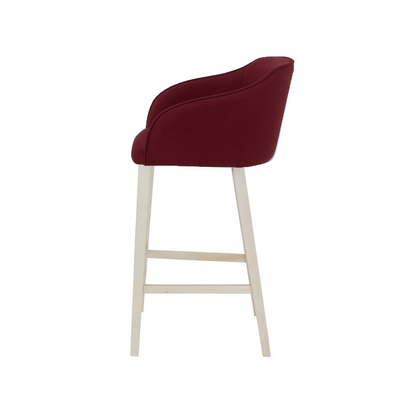 Scaun insula catifea ALBASTRA | model CROCO