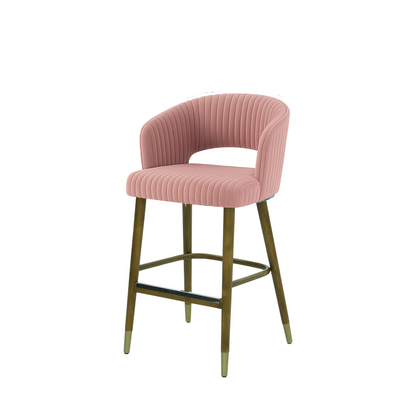 Scaun insula catifea GALBENA | model THOMAS