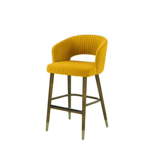 Scaun insula catifea GALBENA | model THOMAS