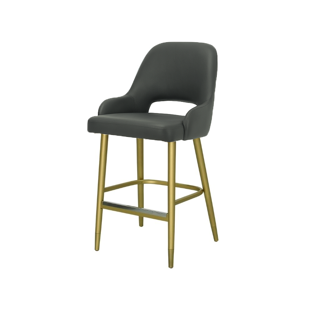 Scaun insula piele naturala ALBASTRA | model HUGO
