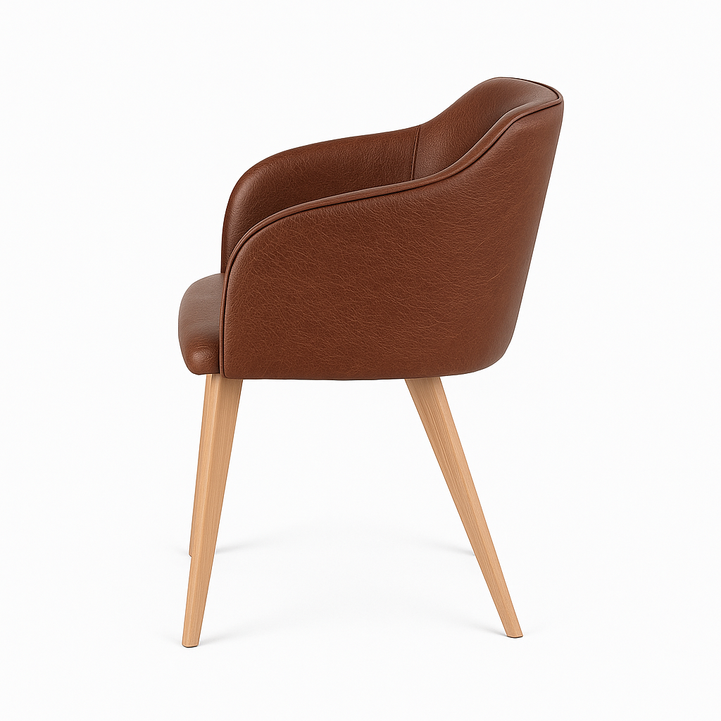 Scaun piele BEJ | model CROCO