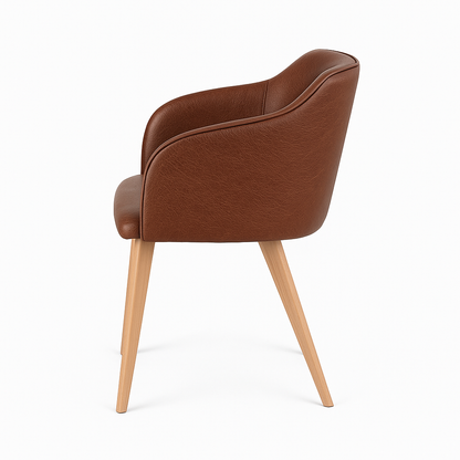 Scaun piele ALBA | model CROCO