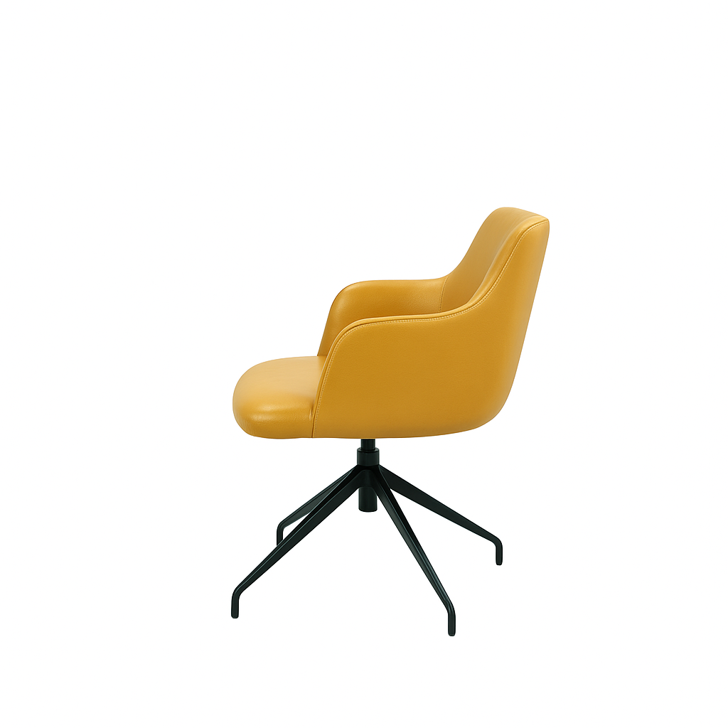 Scaun piele GALBENA | model SOHO